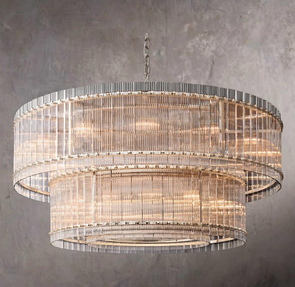 San Marcos Dual-Level Round Chandelier 60" - Image 2