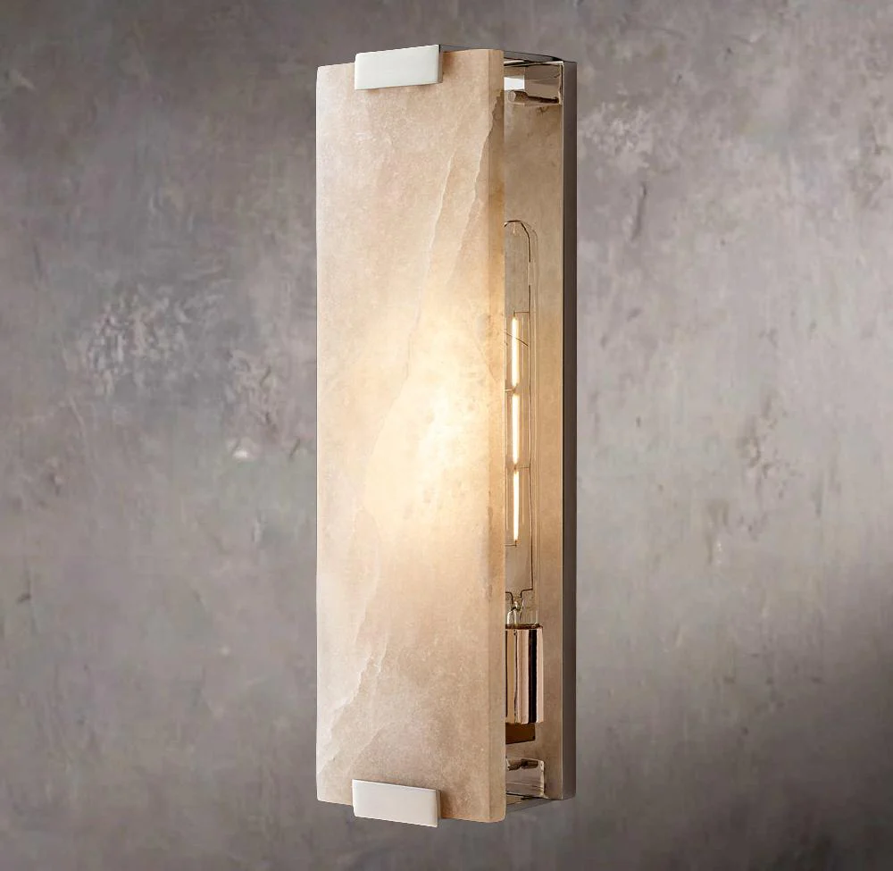 Artisanal Alabaster Grande Wall Sconce - Image 2