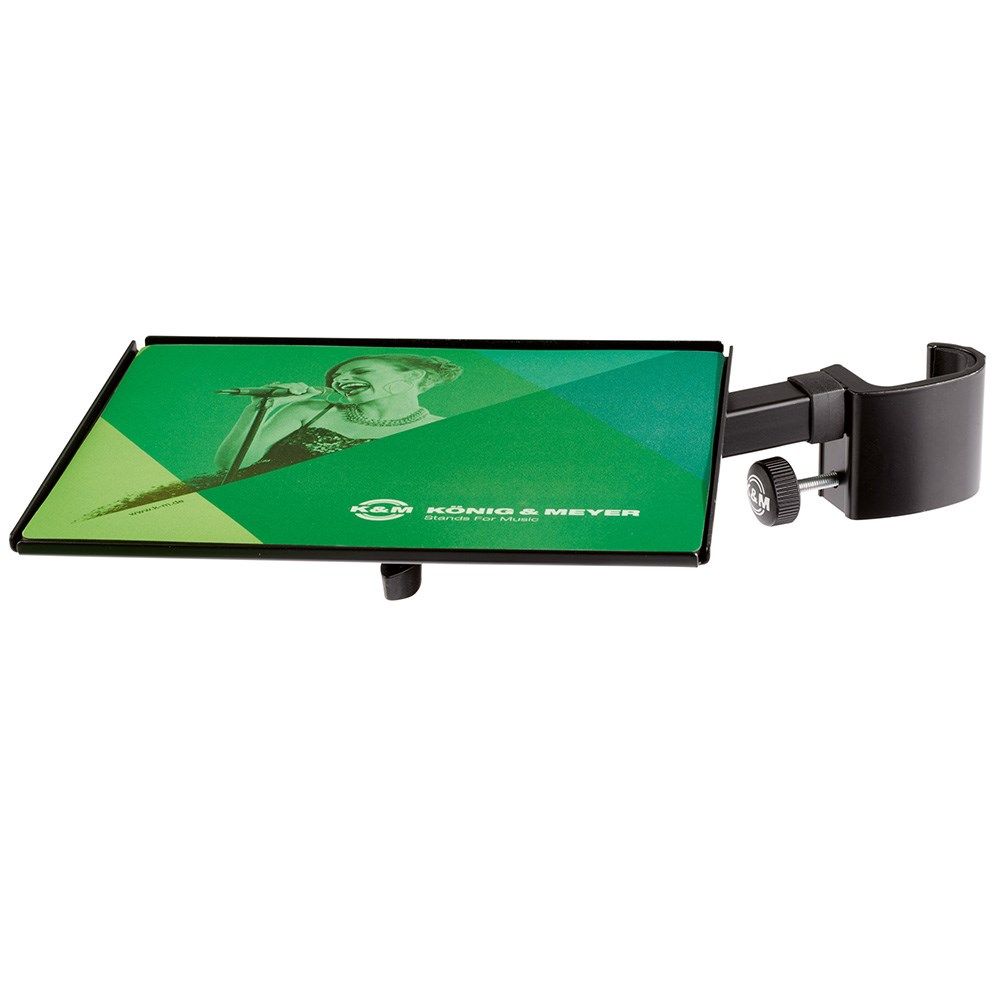 Konig & Meyer 12152 Mouse Rest w/ Mouse Pad for Laptop Stand - 12155/12185 (Black) - Image 1