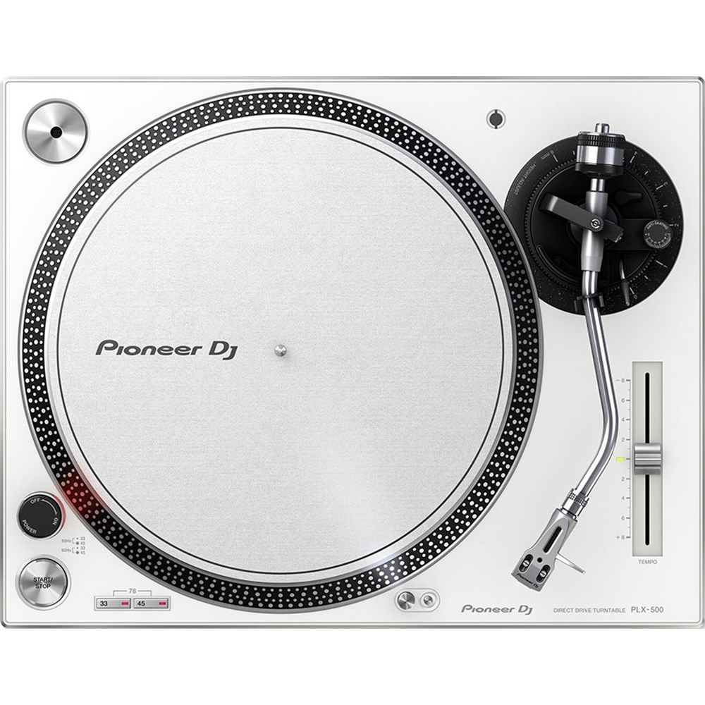 Pioneer PLX500 Turntable in White (Cartridge Included) - Image 1