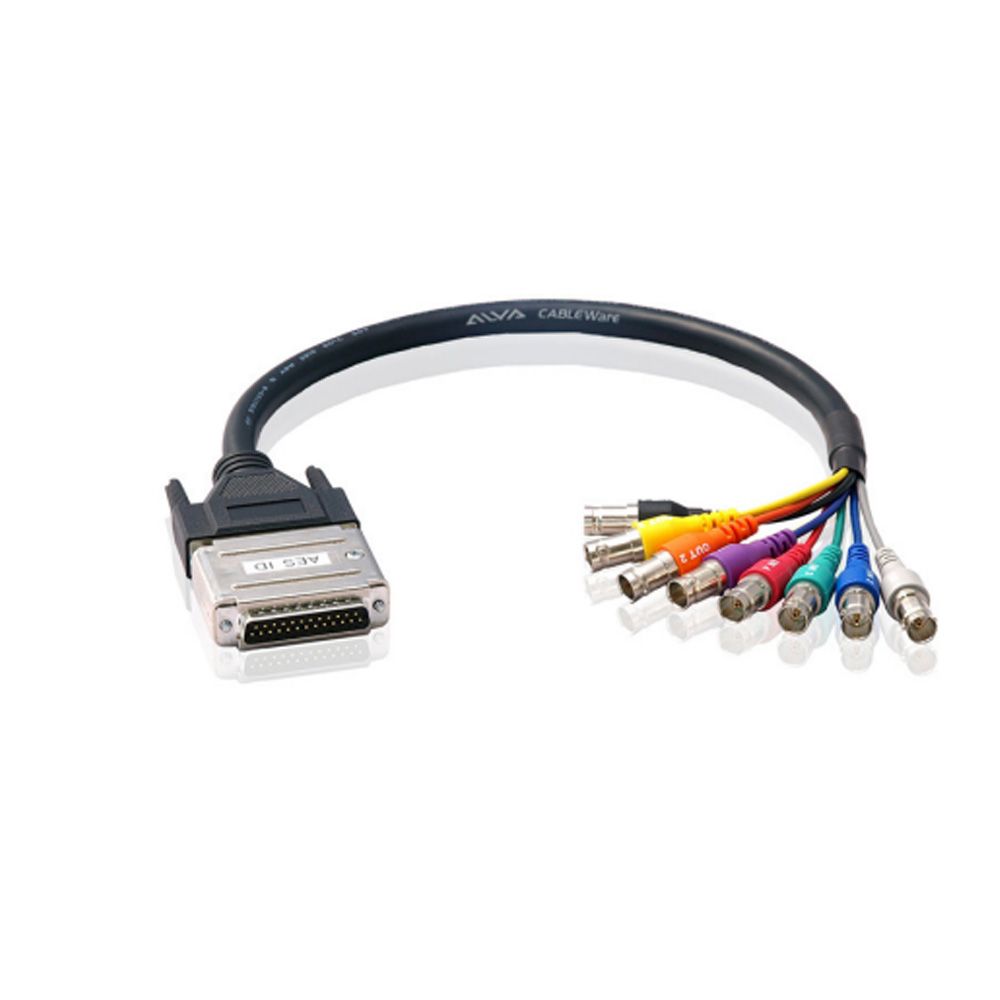 Alva AESID D-Sub25 Male to 8x BNC Female Cable - Image 1