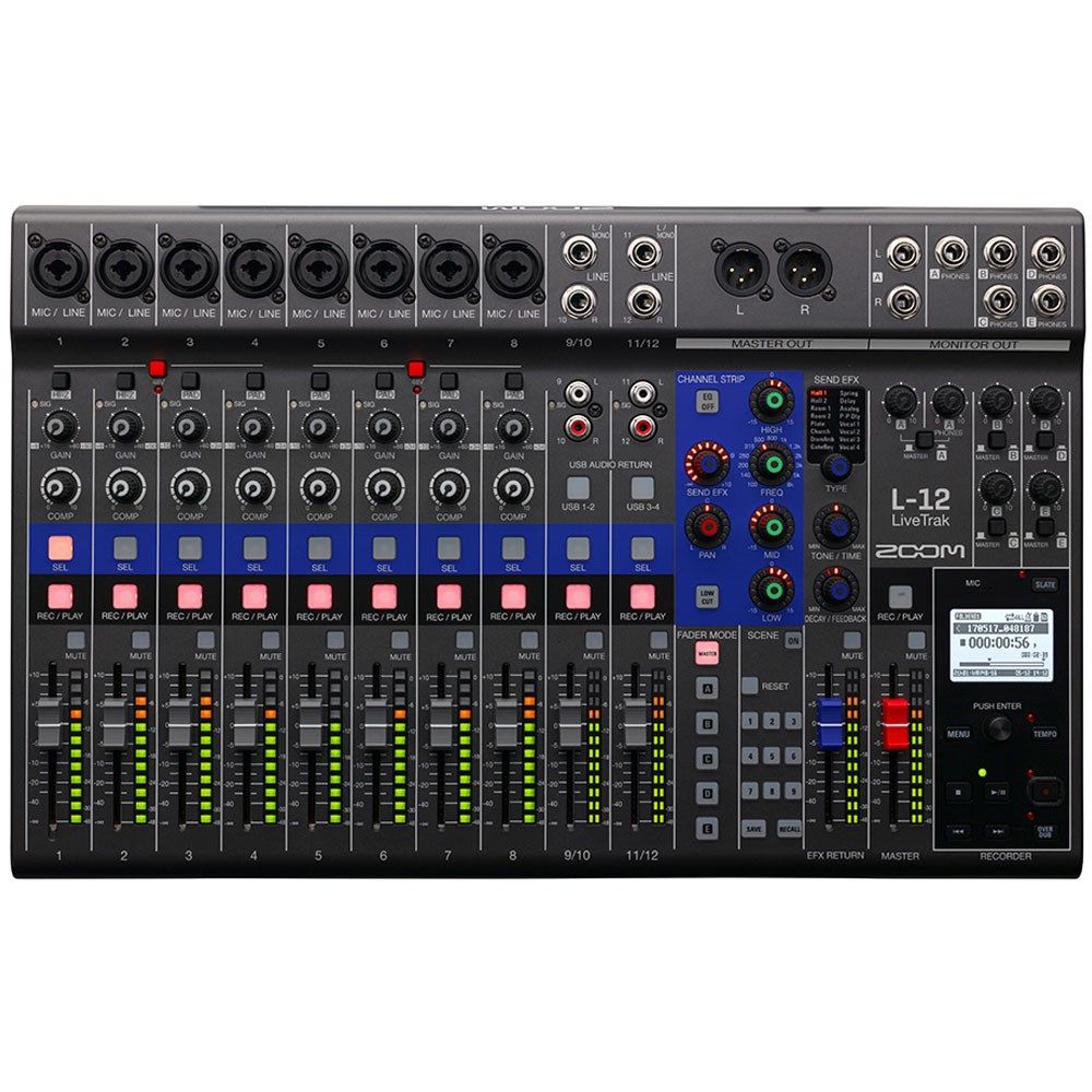 Zoom LiveTrak L-12 Digital Mixer & Recording Console - Image 1