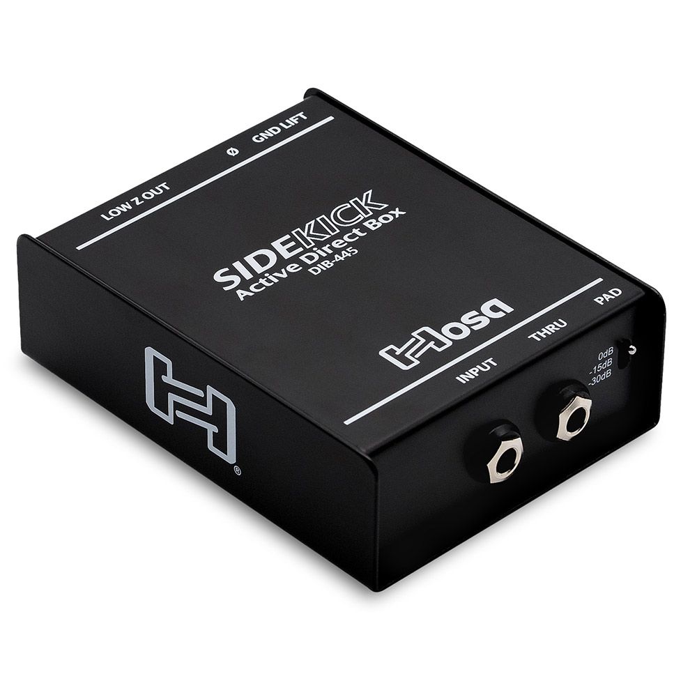 Hosa DIB-445 Sidekick 1/4" TS to XLRM Active DI Box