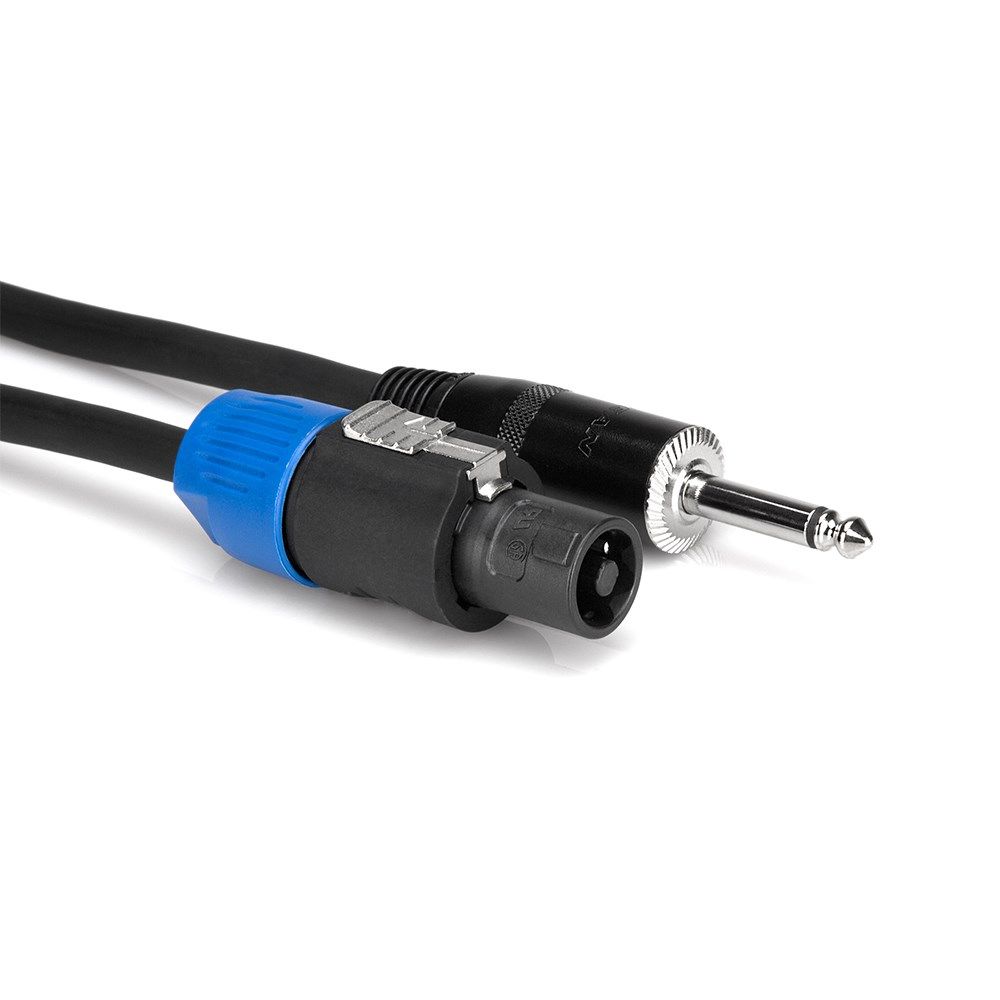 Hosa SKT-405Q REAN Loudspeaker to 1/4" TS Pro Speaker Cable (5ft) - Image 1