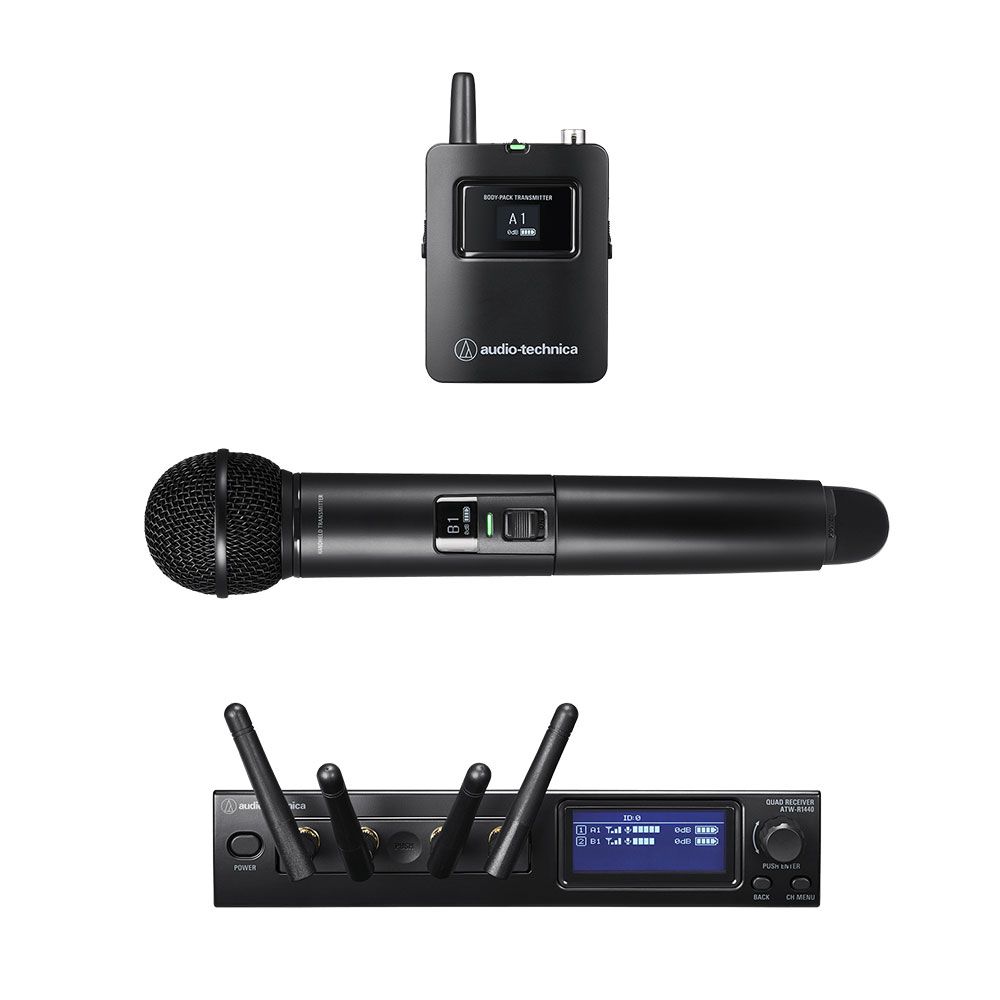 Audio Technica System 20 Pro ATW-1423 Dual Bodypack & Handheld Microphone System - Image 1