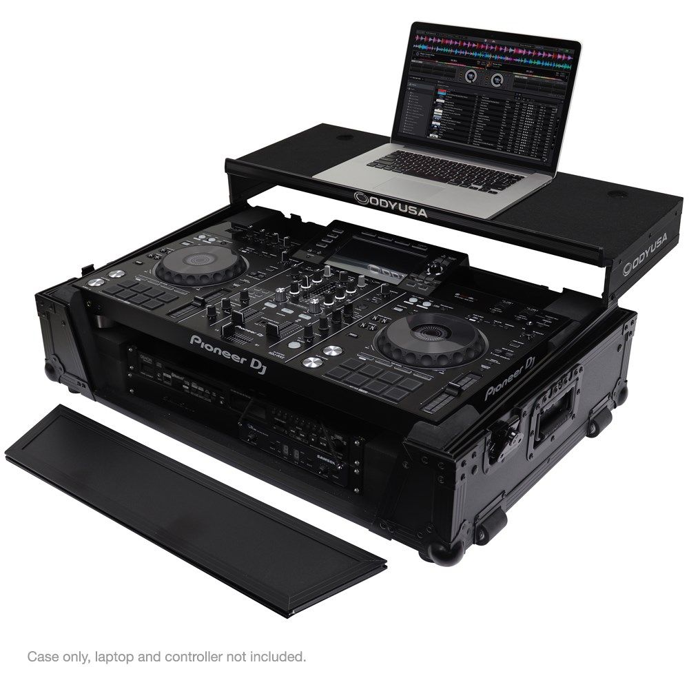 Odyssey Pioneer XDJRX2 / XDJRX Black Label 2RU Glider Case (FZGSXDJRX2W2BL) - Image 1