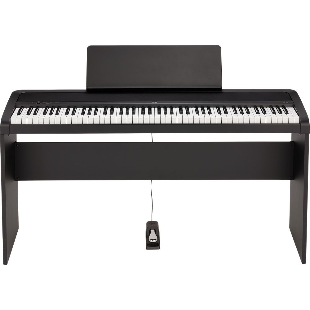 Korg B2 Plus 88-Note Weighted Digital Piano w/ Stand Pack (Black) - Image 1