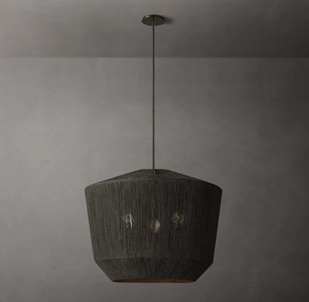 Ceva Woven Wicker Pendant Light Chandelier - Image 3