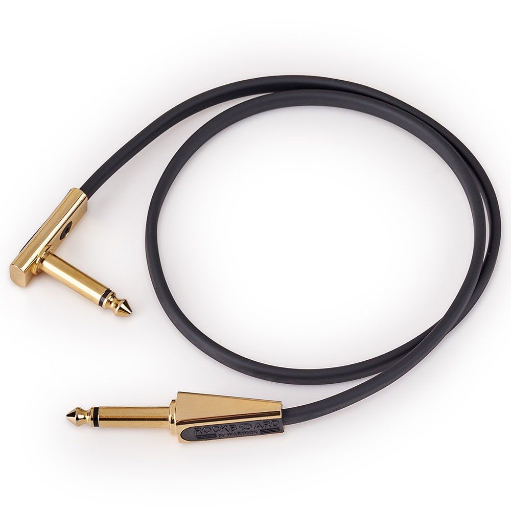 RockBoard Flat Looper/Switcher Connector Cable 60cm Gold - Image 1