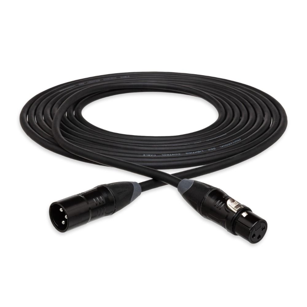 Hosa DMX405 DMX512 Cable 3 PIN XLR3M to XLR3F (5 ft) - Image 1