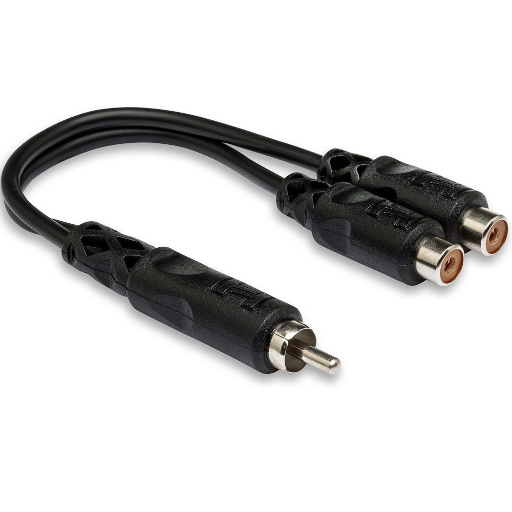 Hosa YRA-104 RCA(M) to Dual RCA(F) Y-Cable Adaptor - Image 1