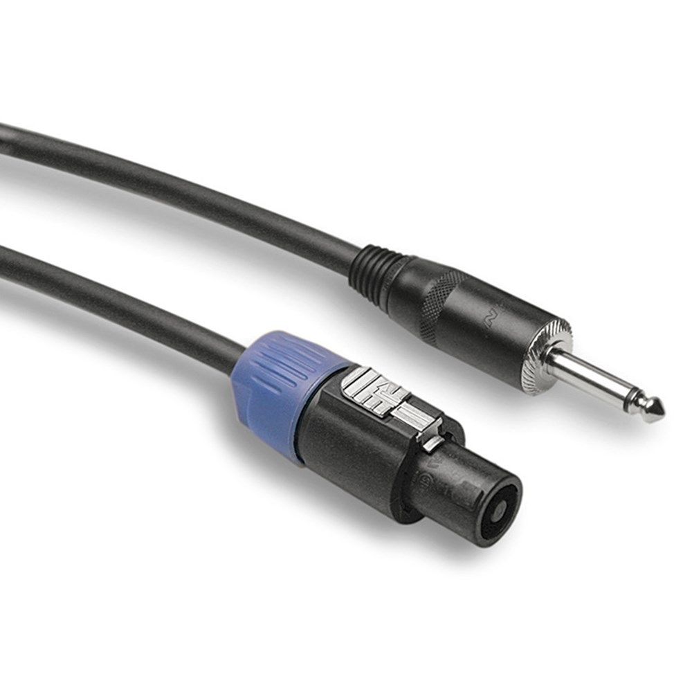 Hosa SKT-403Q REAN Loudspeaker to 1/4" TS Pro Speaker Cable (3ft) - Image 1