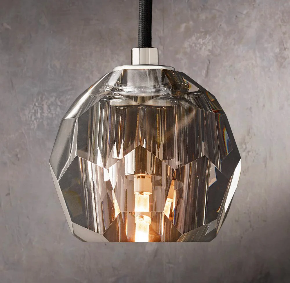 Spherical Tinted Glass Hanging Pendant Lamp - Image 2