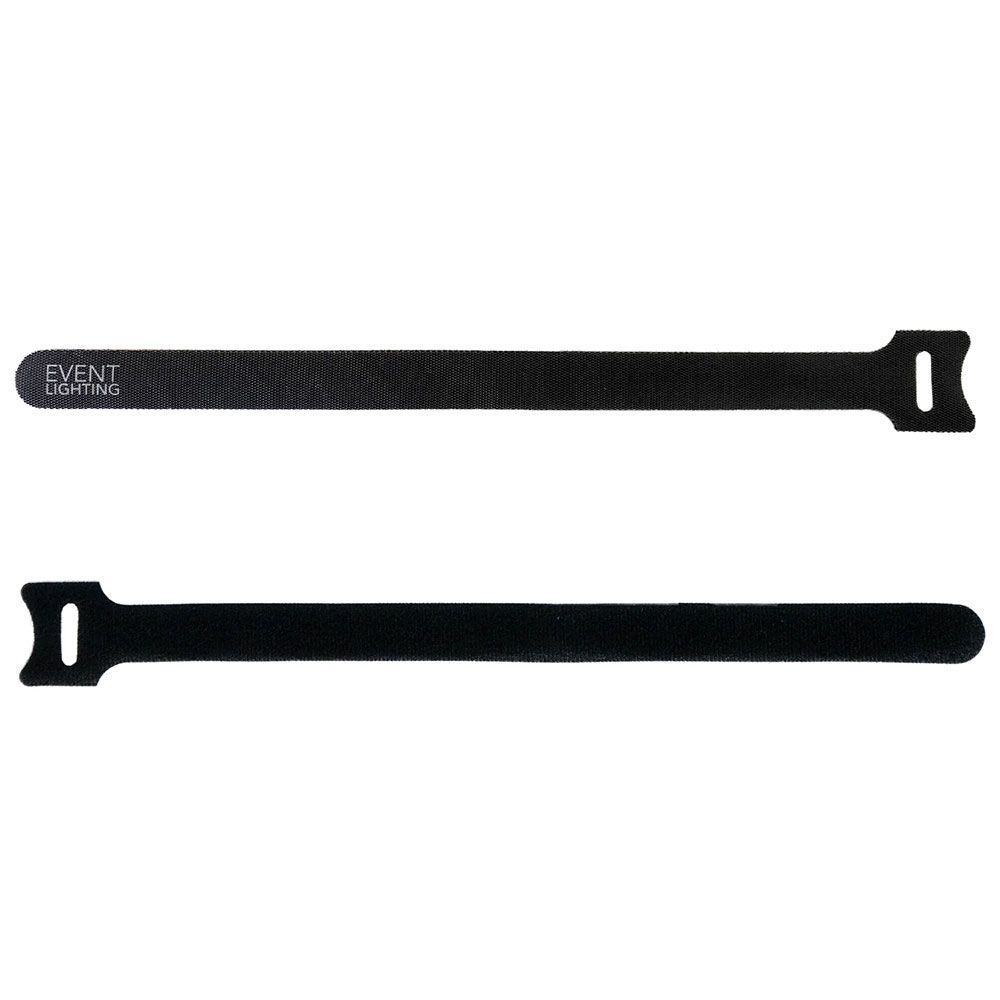 Event Lighting VT50H Heavy Duty Velcro Ties 50-Pack 18mm x 300mm (Black) - Image 1