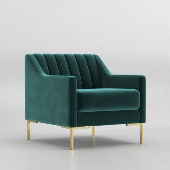 كرسي فوتيه خشب زان 85×90سم - DECO312 - Image 1