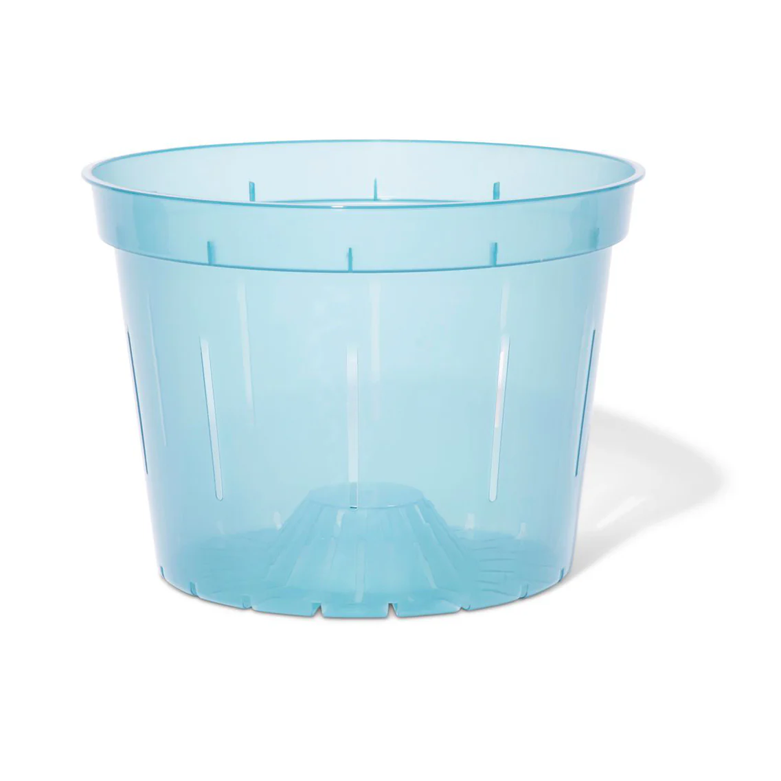 8″ Blue Sapphire Slotted Orchid Pot