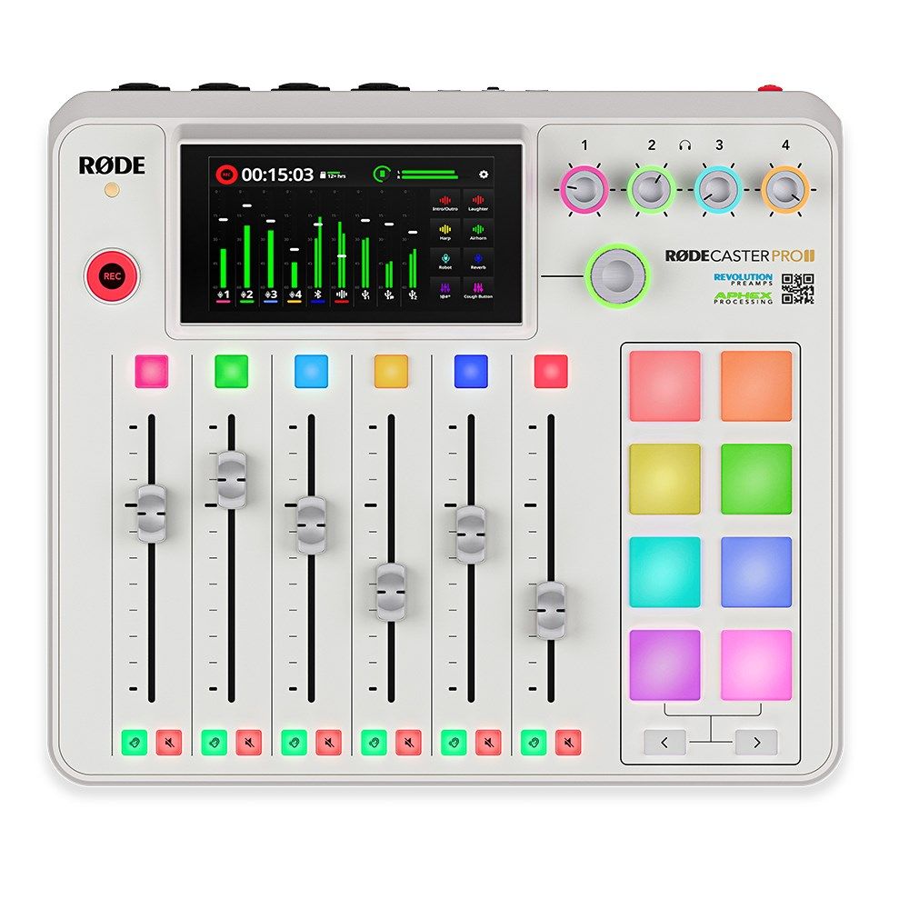 Rode RodeCaster Pro II Integrated Audio Production Studio (White) - Image 1