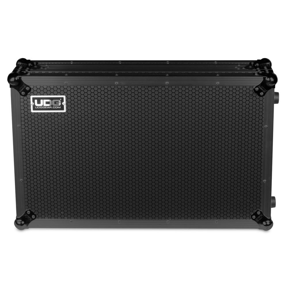 UDG Ultimate Flight Case for Pioneer DDJREV7 Black Plus w/ Laptop Shelf & Wheels - Image 1