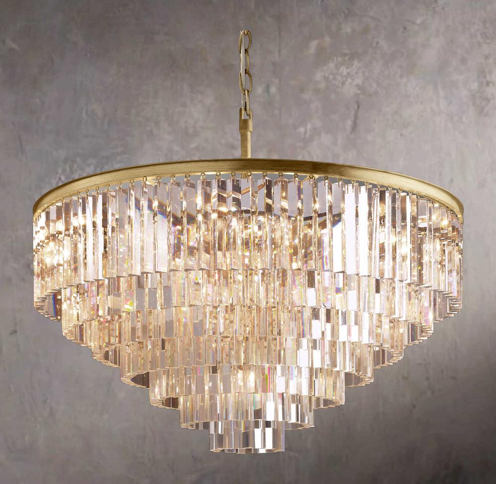 Vintage Odeon Circular Chandelier 44″