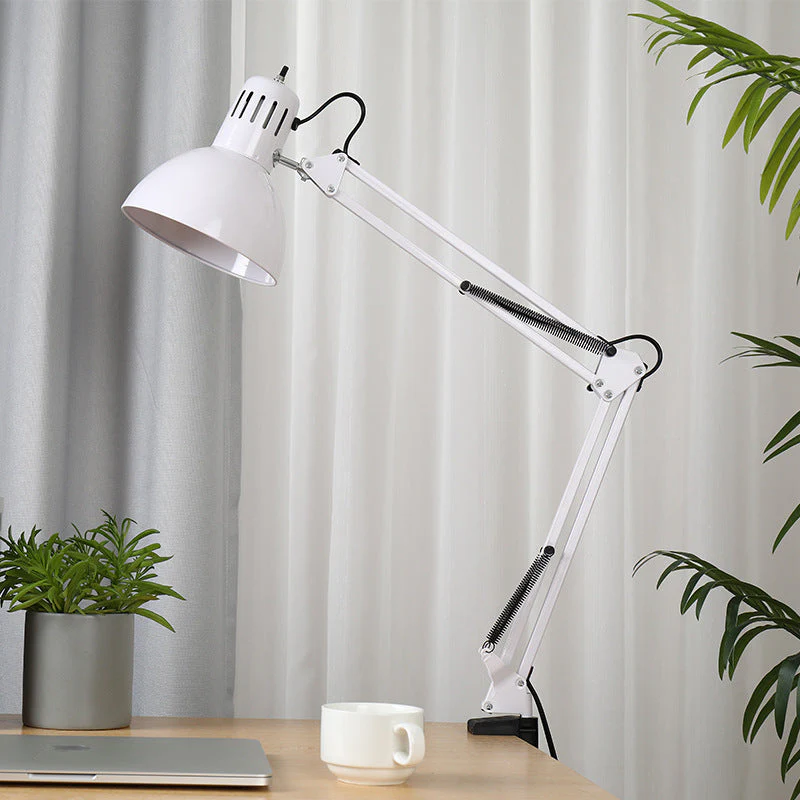 Cantilever LED Desk Lamp Eye Protection, Metal Iron Table Lamp with Extra Long Arm - Image 2