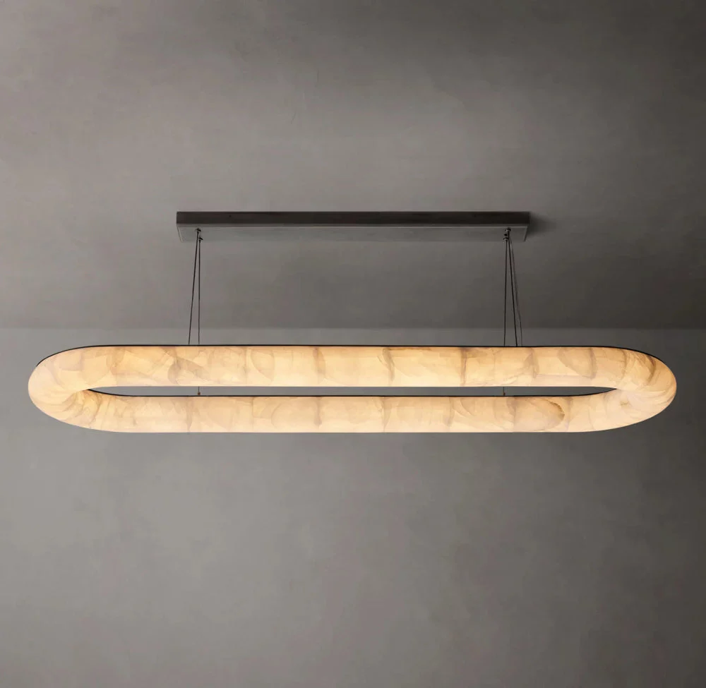 Rivages Smooth Oval Chandelier 74" - Image 3