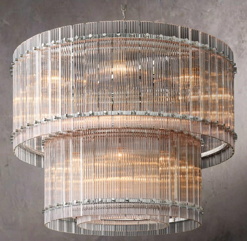 San Marcos Dual-Level Round Chandelier 37" - Image 2