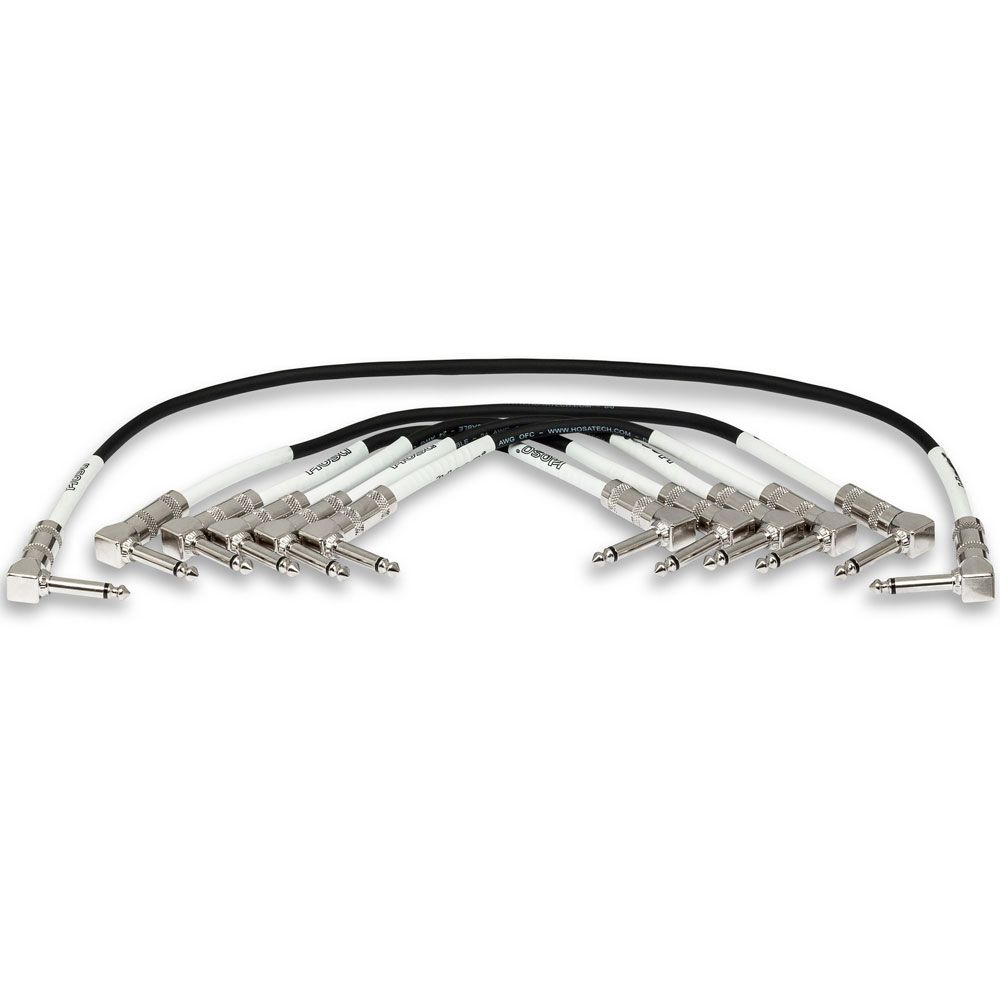 Hosa CPE411 Guitar Patch Cable Right-Angle to Same Various Lengths