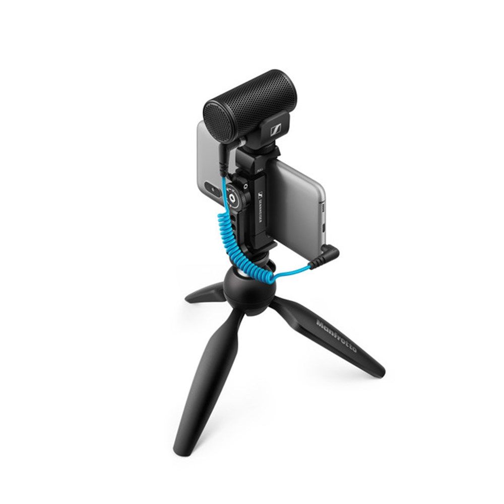 Sennheiser MKE 200 Mobile Kit w/ Smartphone Clamp & Manfrotto PIXI Tripod - Image 1
