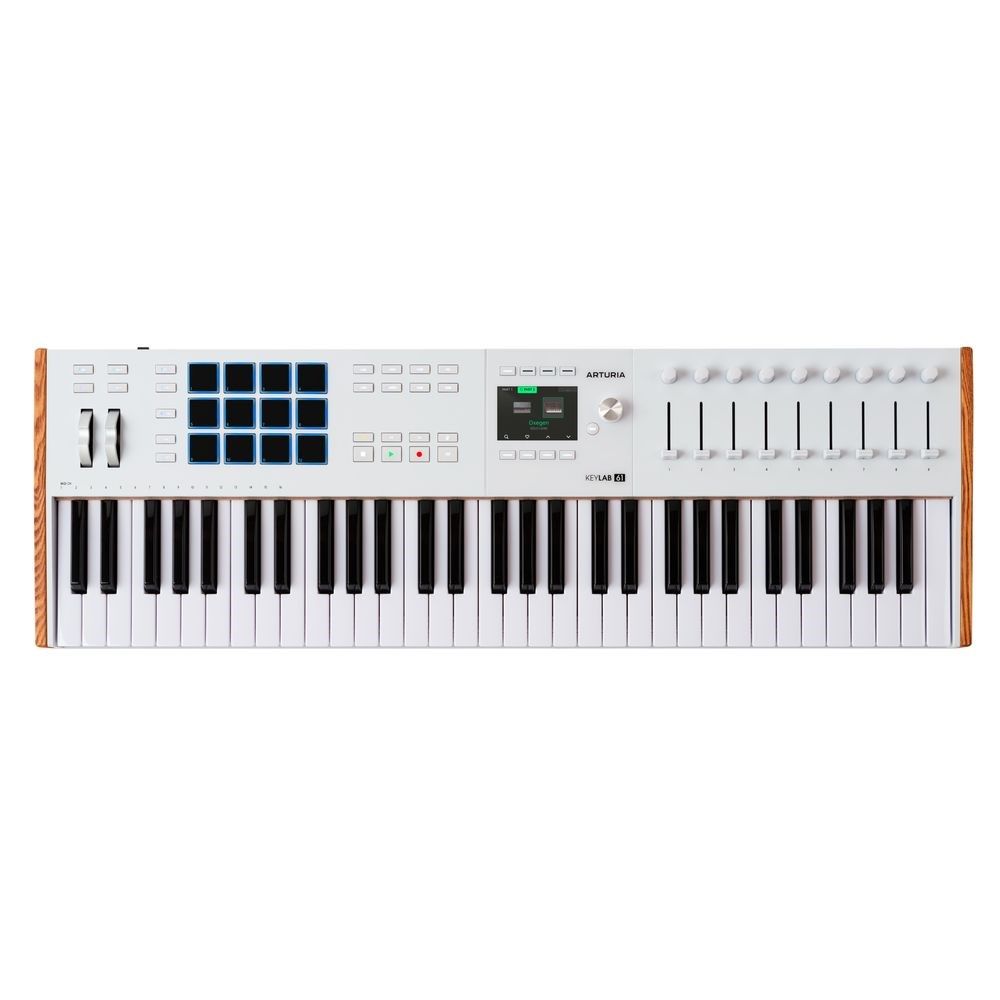Arturia KeyLab 61 MK3 Universal MIDI Controller Keyboard (White) - Image 1