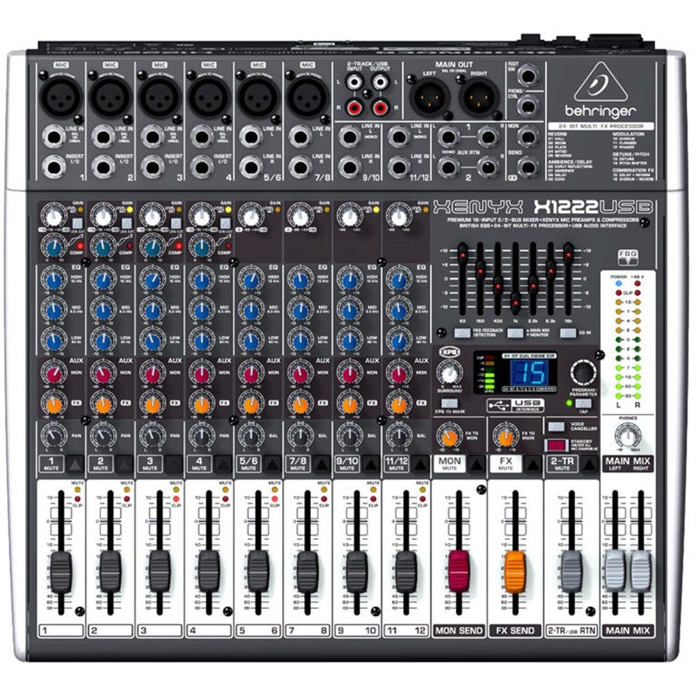 Behringer Xenyx X1222USB 12-Input Mixer w/ FX & USB - Image 1
