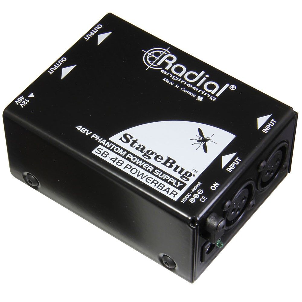 Radial SB-48 Compact Stereo In-Line 48V Phantom Power Supply - Image 1