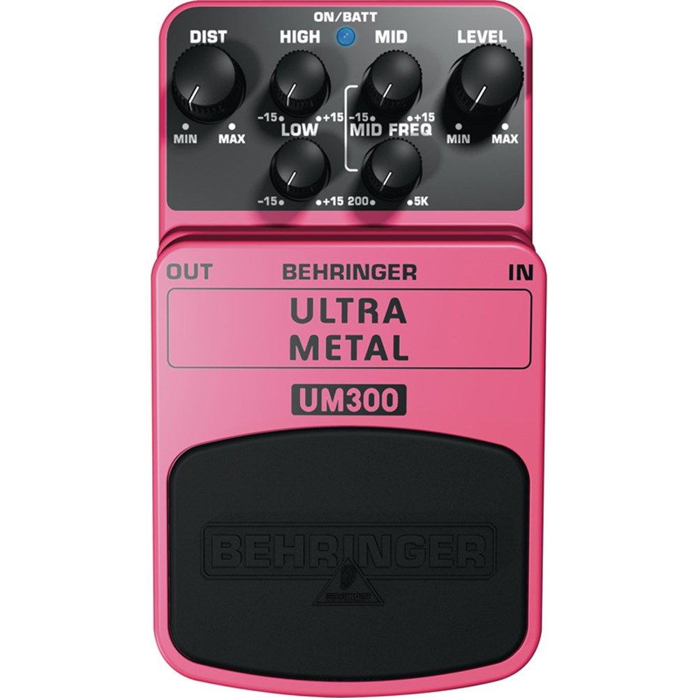 Behringer UM300 Ultra Metal Heavy Metal Distortion Pedal - Image 1