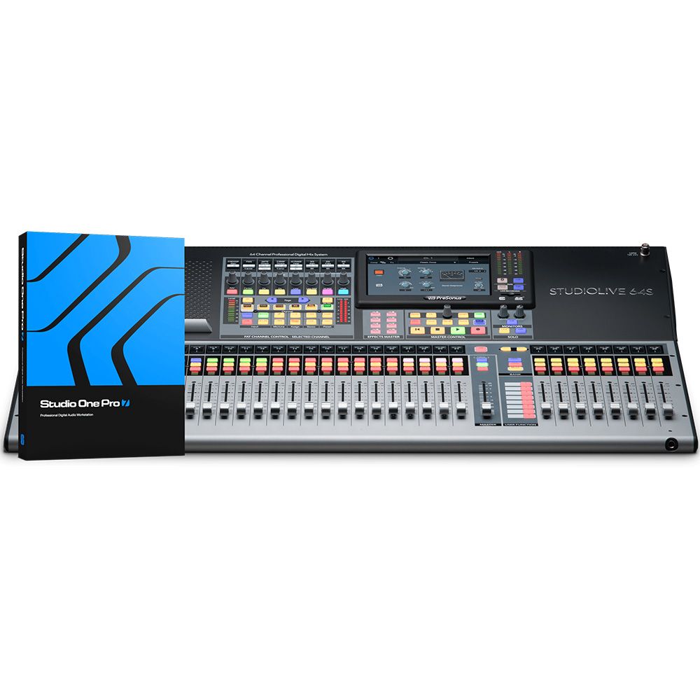 PreSonus StudioLive 64S 64-Ch Digital Mixer & USB Audio Interface w/ Motorised Faders - Image 1