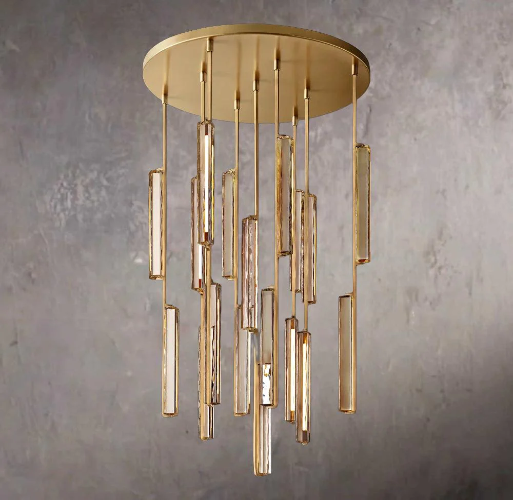 Audobon Crystal Circular Chandelier 40″