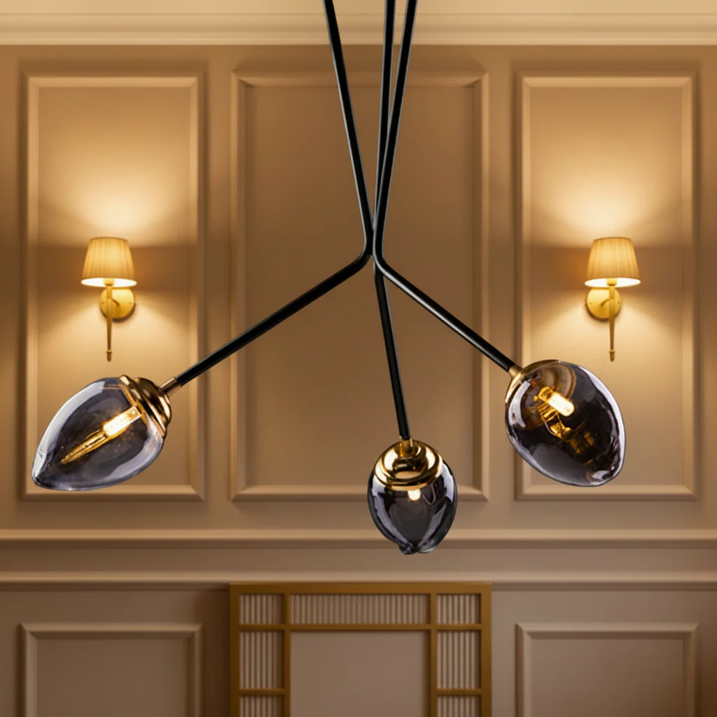 مصباح سقف ثلاثي - 70×70سم - ULC28 - Image 1