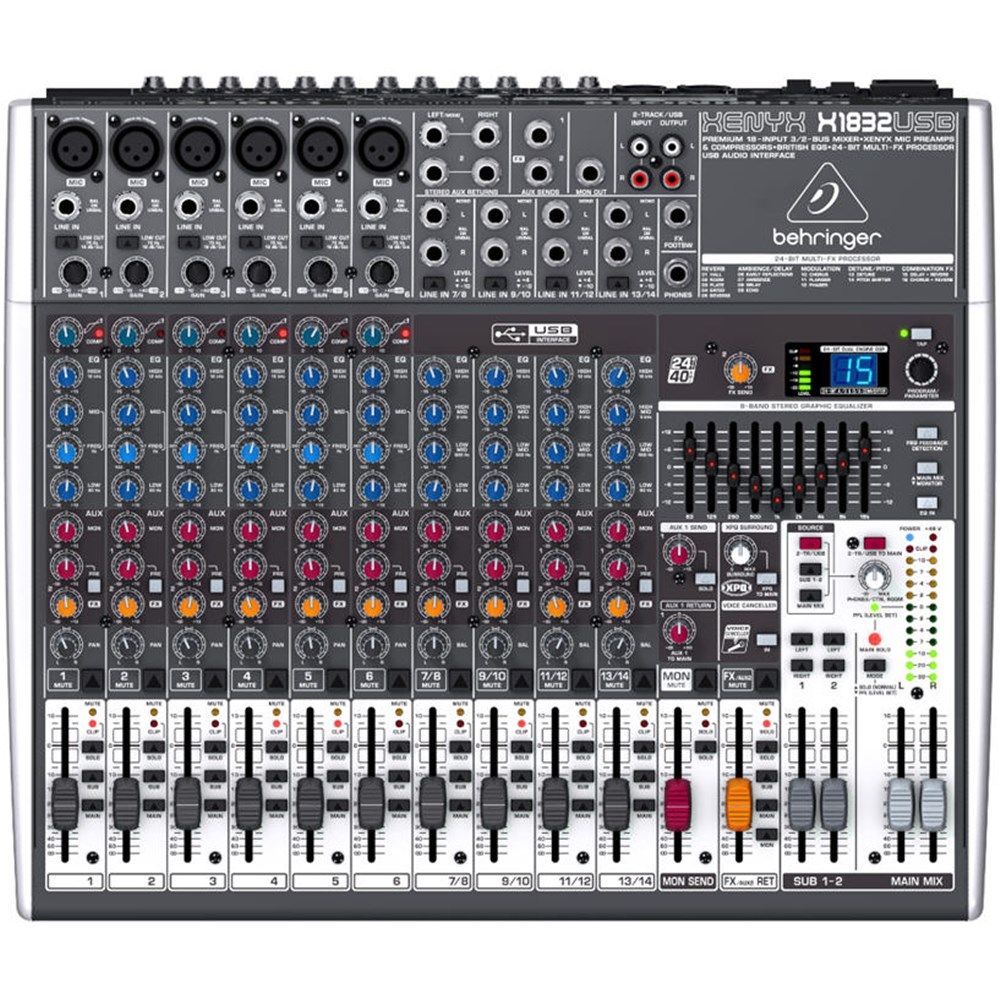 Behringer Xenyx X1832USB 18-Input Mixer w/ FX & USB - Image 1