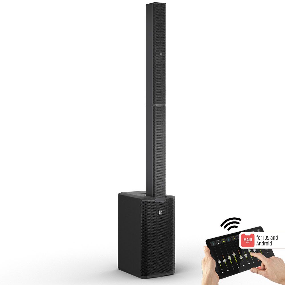 LD Systems MAUI 11 G3 Mix 1460W Column PA w/ Mixer (Black) - Image 1