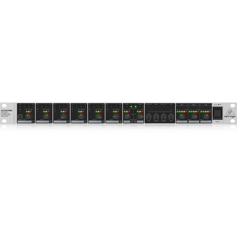 Behringer Ultrazone ZMX8210 V2 Professional 8-Channel 3-Bus Mic/Line Zone Mixer - Image 1