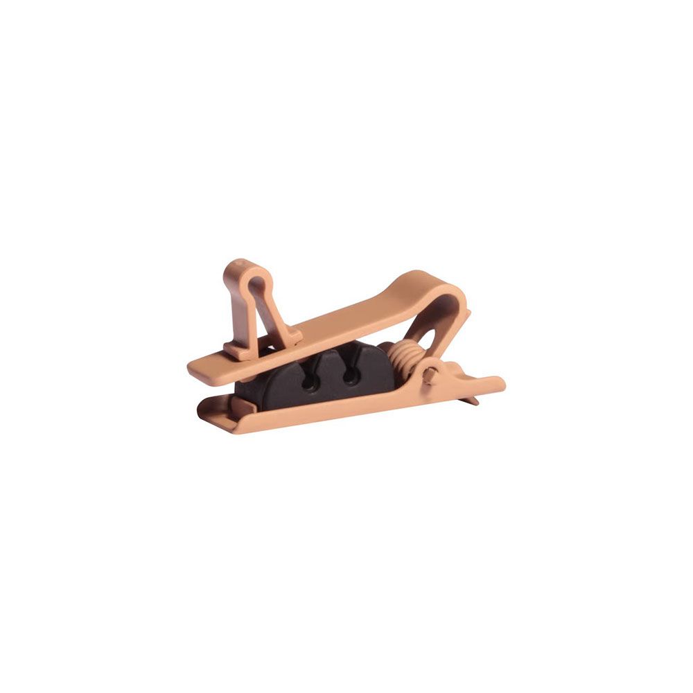 Shure RPM40STCC Single Tie Clip for TwinPlex TL/TH (3-Pack) (Cocoa) - Image 1