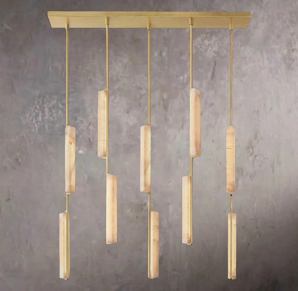 Audubons Alabaster Linear 54″ Chandelier