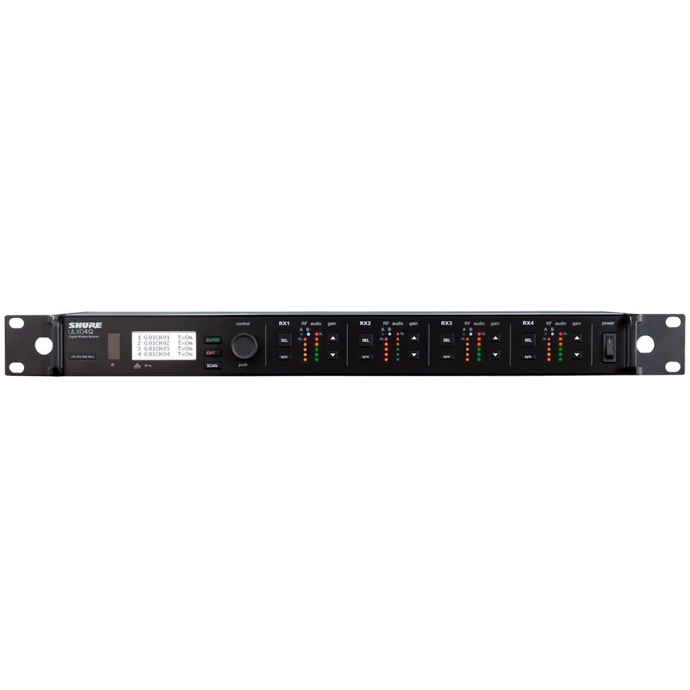 Shure ULXD4QH51 Quad-Channel Digital Wireless Receiver Band H51 (534-598MHz) - Image 1