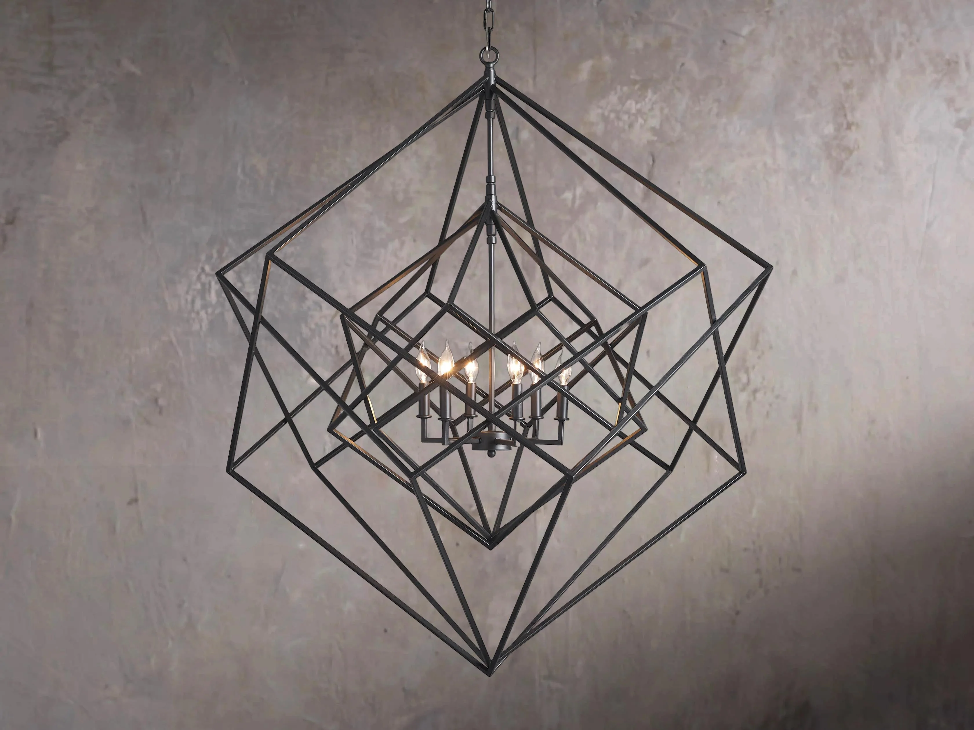 Crystal Geode Chandelier Lamp - Image 2