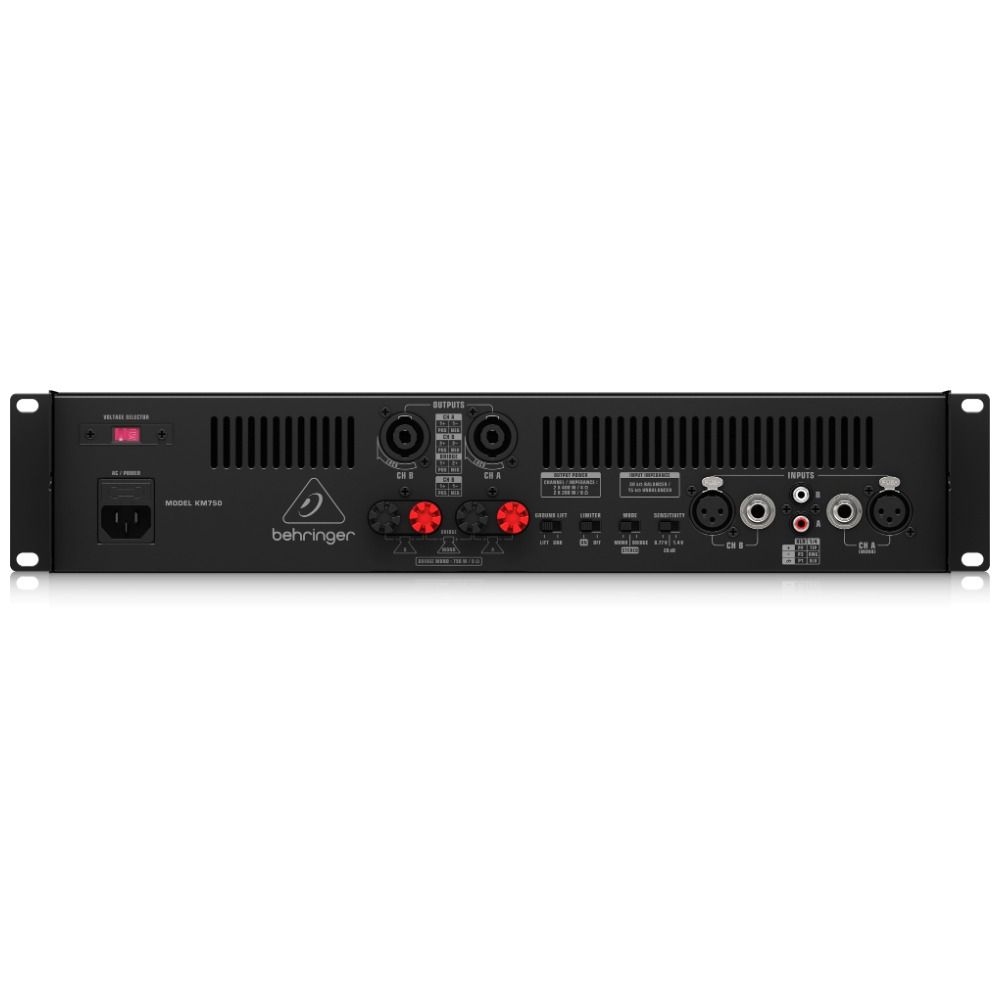 Behringer KM750 Stereo 750W Power Amplifier - Image 1