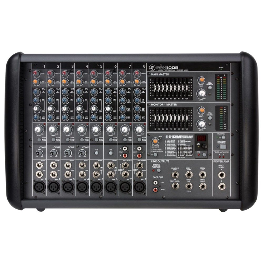 Mackie PPM1008 8 Channel Powered Mixer w/ FX (1600w) - Image 1