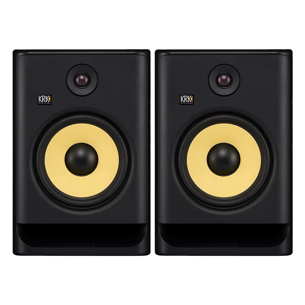 KRK ROKIT RP8G5 8" Studio Monitors w/ Three Voicing Modes & Iso Pads (Black Pair) - Image 1
