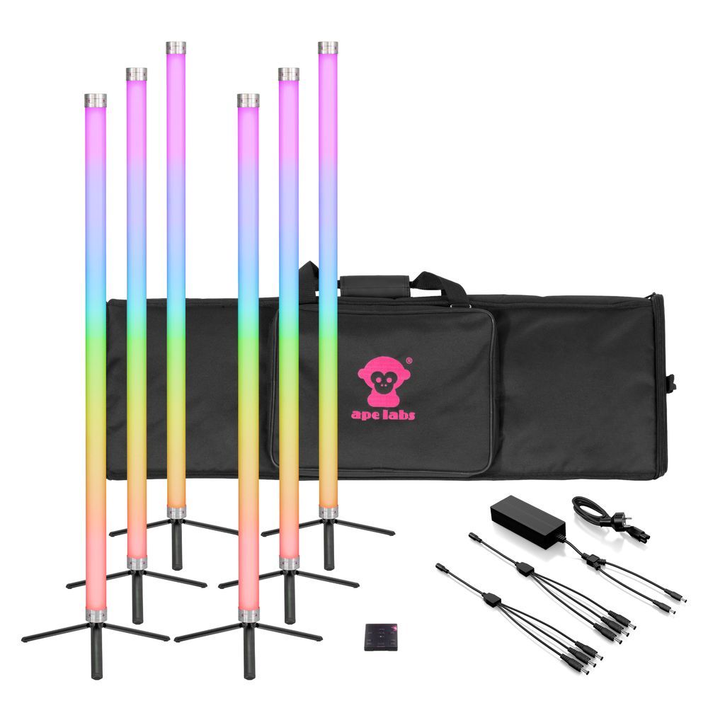 Ape Labs Neon Tube Tour Pack w/ 6x PIX Light inc Soft Bag - Image 1