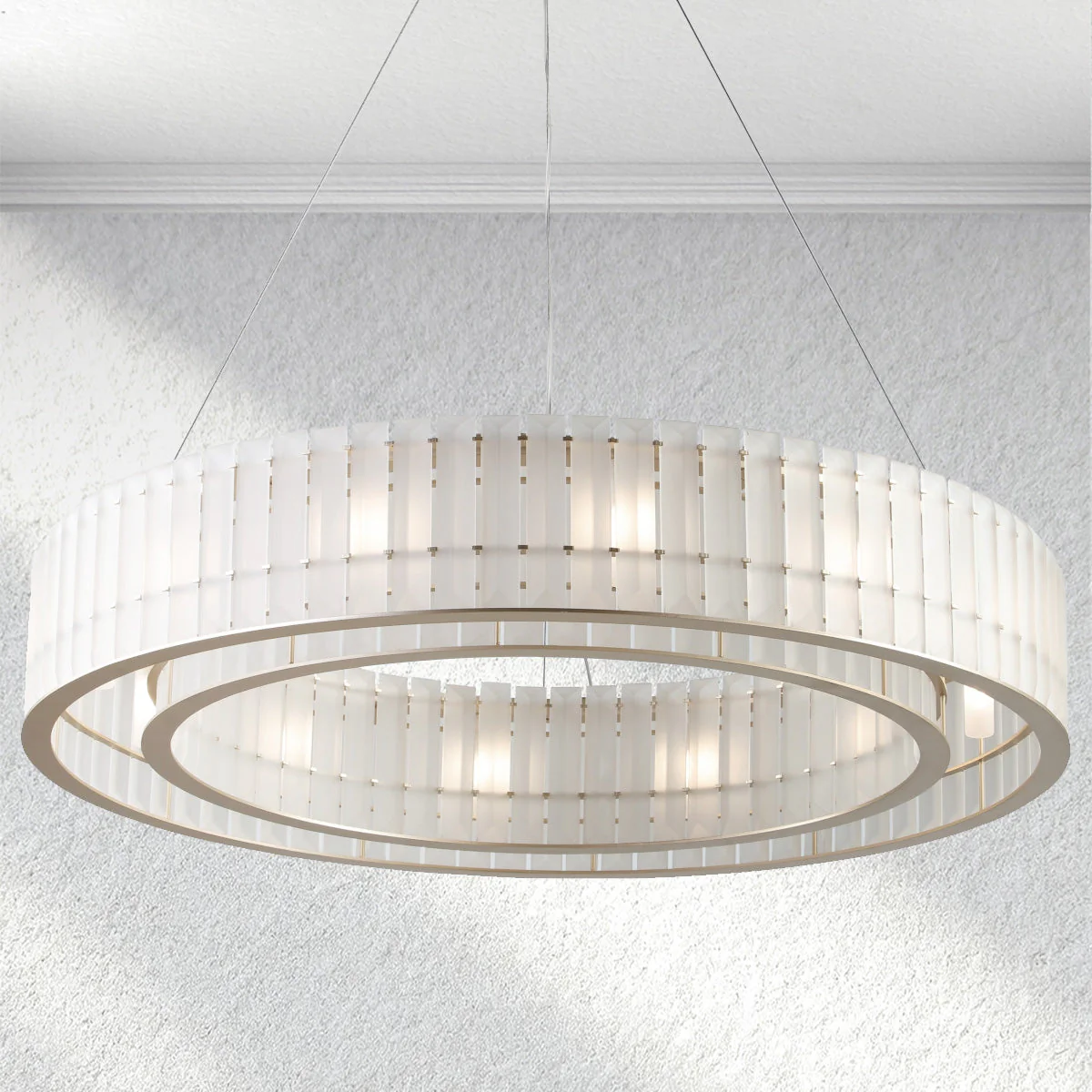 Furnio Parallel Round Chandelier - Image 1