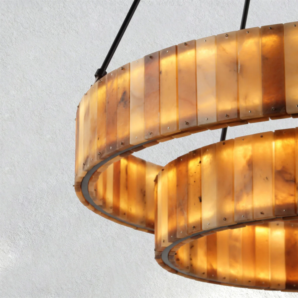 Furnio Eterna Alabaster Round Chandelier - Image 2
