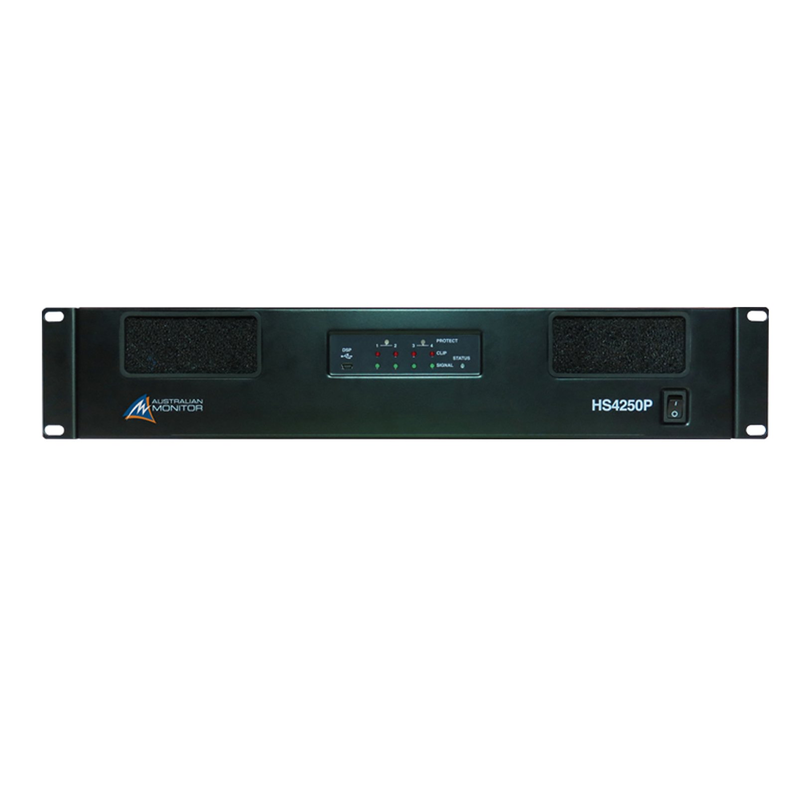 Australian Monitor HS4120P 4 x 120 watt Power Amplifier DSP & RS232 - Image 1