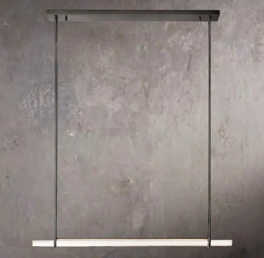 Audubons Crystal Linear Single Bar Chandelier 60" - Image 3